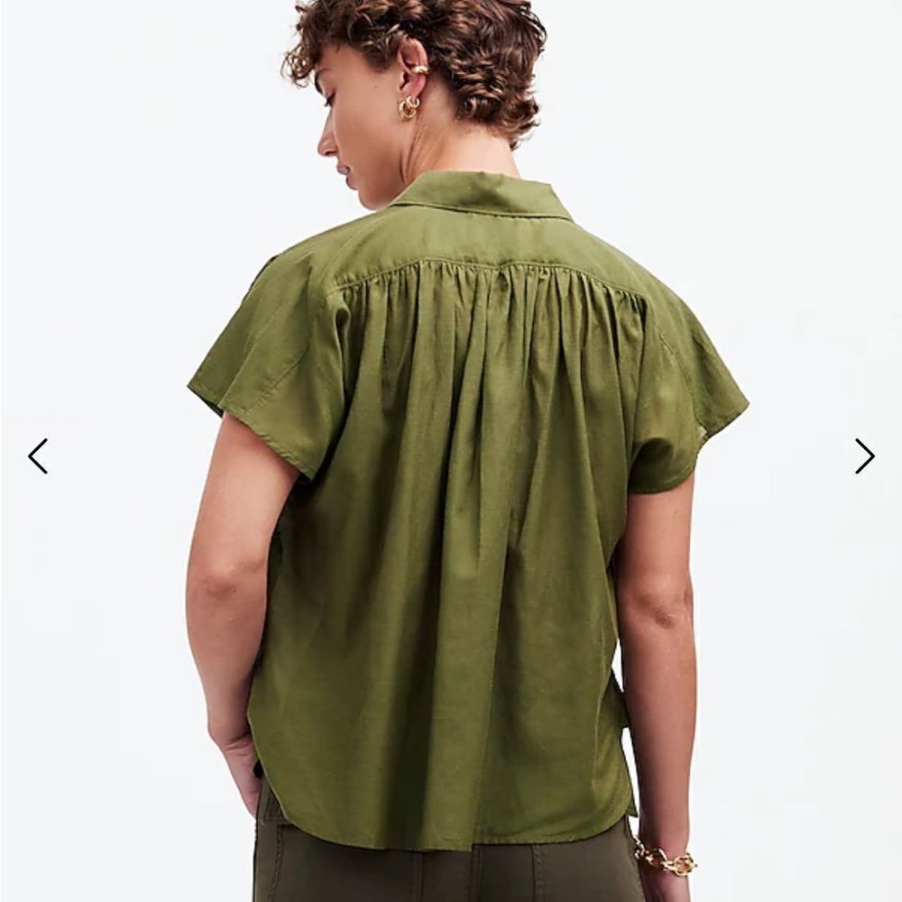 Madewell Cap-Sleeve A-Line Top - Picture 4 of 7
